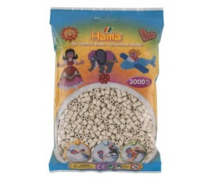 Kreative leker - Hama Ironing Beads - Cloudy White (201-77) 3000pcs. - 201-77