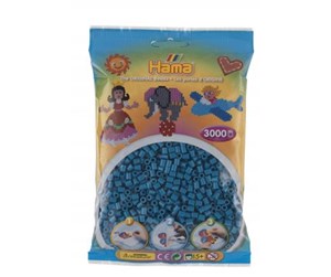 Kreative leker - Hama Ironing Beads - Petrol Blue (201-83) 3000pcs - 201-83