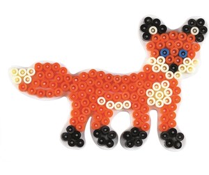 Kreative leker - Hama Ironing Beads Plate - Fox - 323