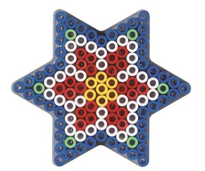 Kreative leker - Hama Ironing Beads Plate Maxi - Star - 8222