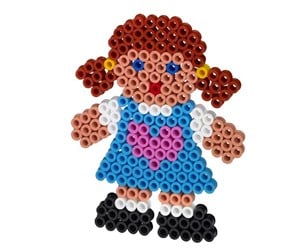 Kreative leker - Hama Ironing Beads Pegboard Maxi-Girl - 8207