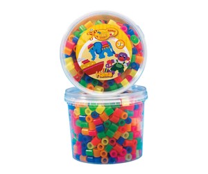 Kreative leker - Hama Ironing beads Maxi in Tub-Neonmix (051) 600pcs. - 8572