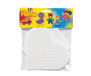 Kreative leker - Hama Ironing beads Pegboards-heart and Hexagon Large - 4454