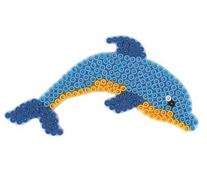 Kreative leker - Hama Ironing Beads Plate-Dolphin - 300