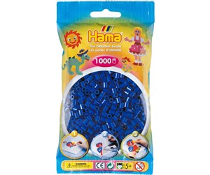 Kreative leker - Hama Midi 5+ Ironing beads - Dark Blue - 1000pcs - 207-08