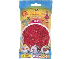 Kreative leker - Hama Ironing beads-hot red (029) 1000pcs. - 207-29