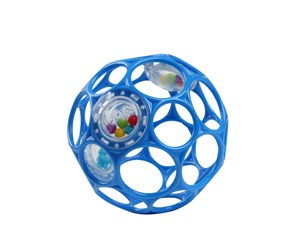 Babyleker - Oball Rattle - Blue - OB-12281