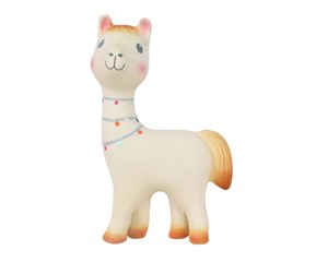 Babyleker - Tikiri Natural Rubber Rattle Lama - TK-98002