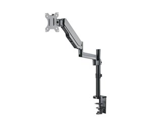 Skjermholder - IC INTRACOM Manhattan Monitor Desk Mount (clamp & grommet) 1 screen 3 pivots (full motion) 10-32" Vesa 75x75 to 100x100mm Gas Spring Max 8kg Black - 461580