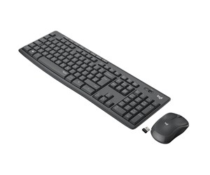 Tastatur - Logitech MK295 Silent Wireless Combo - Off White - US - Tastatur & Mussett - Amerikansk Engelsk - Sølv - 920-009824