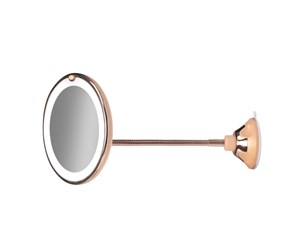 Sminkespeil - Gillian Jones suction mirror in rose gold x 10 magifying - 10252-82