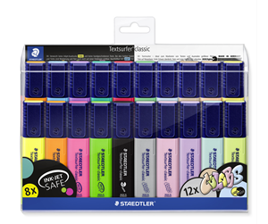 Skrive- & Tegneverktøy - Staedtler Highlighter Textsurf.cl.20pc wallet - 364 WP20