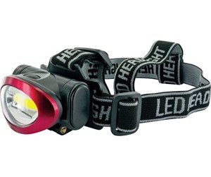 Lommelykter  - Schwaiger Headlamp COB LED Black/Red - STLED10533