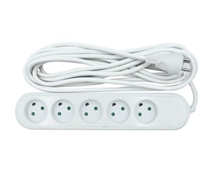 Strømforsyning (PSU) - Nordic Quality Power 5-way socket grounded (D) 5m Strømforsyning (PSU) - ATX - 80 Plus - KF-DB-05(grounded) 5M