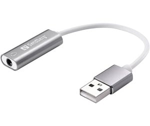 Lydkort - Sandberg Headset USB converter Silver/White - 134-13