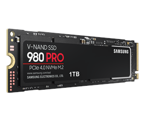 SSD - Samsung 980 Pro SSD - 1TB - Uten varmespreder - M.2 2280 - PCIe 4.0 - MZ-V8P1T0BW