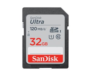 Minnekort - SanDisk Ultra SD - 120MB/s - 32GB - SDSDUN4-032G-GN6IN