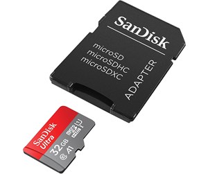 Minnekort - SanDisk Ultra microSD/SD - 120MB/s - 32GB - SDSQUA4-032G-GN6MA