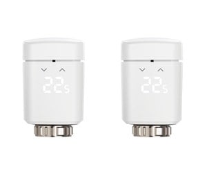 Smarthus - Eve Thermo - Connected Radiator Valve for Apple HomeKit (2-Pack) - 10EBP1701-2X