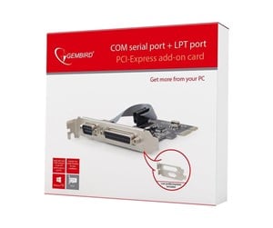 Nettverksadapter - Gembird PEX-COMLPT-01 - parallel/serial adapter - PEX-COMLPT-01