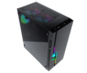 Kabinett - Gembird computer case Fornax 2000 - RGB LED STRIP - Kabinett - Tower - Svart - CCC-FC-2000