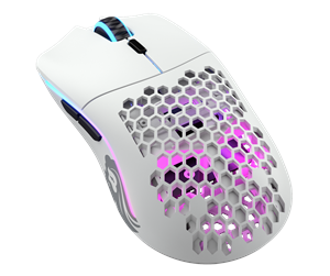 Mus - Glorious Model O Wireless - Matte White - Gaming mus - Optisk - 6 - Hvit med RGB lys - GLO-MS-OW-MW