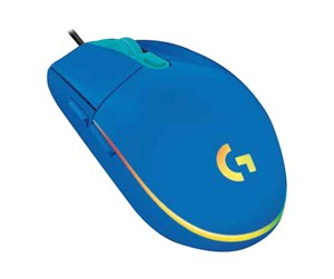 Mus - Logitech G102 LIGHTSYNC - Blue - Gaming mus - Optisk - 6 - Svart med RGB-lys - 910-005801