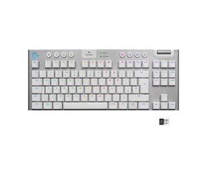 Tastatur - Logitech G915 TKL LIGHTSPEED Wireless GL Tactile - Gamingtastatur - Universal - Hvit - 920-009664