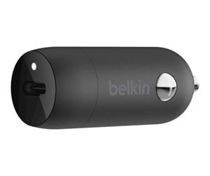 Mobil - Adaptere og ladere - Belkin BoostCharge 20W USB-C PD Car Charger - CCA003BTBK