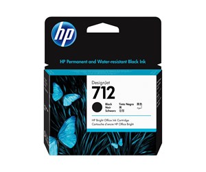 Printertilbehør blekk/toner - HP 712 / 3ED71A Black Ink - Blekkpatron Svart - 3ED71A