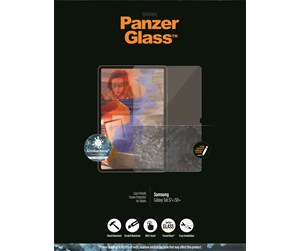 Mobil - Beskyttelsesglass - PanzerGlass Screen Protector Samsung Galaxy Tab S9 Plus | S9 FE Plus | S8 Plus | S7 Plus | Ultra-Wide Fit - PANZER7242