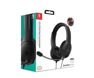 Spill - Tilbehør - PDP LVL40 Wired Stereo Headset - Black - 708056067762