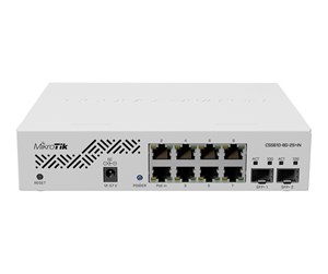 Switch/splitter - MikroTik CSS610-8G-2S+IN Cloud Smart 10-Port Switch (8x 1G RJ45 / 2x 10G SFP+) - CSS610-8G-2S+IN