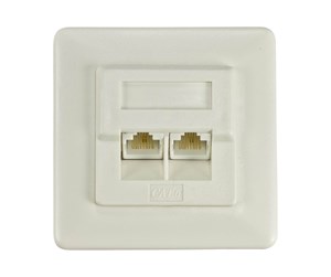 Tilbehør - Deltaco Unshielded wall RJ45 plug - VR-127