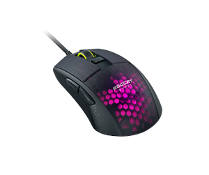 Mus - ROCCAT Burst Pro - Gaming mus - Optisk - 6 - Svart med RGB-lys - ROC-11-745