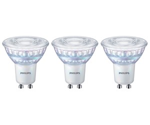 LED-lyspære - Philips LED-lyspære Spot 2.6W/922-927 (35W) 36° WarmGlow Dimmable 3-pack GU10 - 929002065556