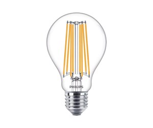 LED-lyspære - Philips LED-lyspære Classic Standard 17W/827 (150W) Clear E27 - 929002055055