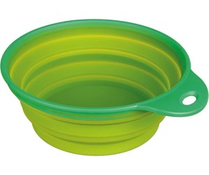 Hund - Trixie Silicone travel bowl 1 L 18 cm. green - TX-25018