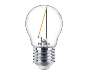 LED-lyspære - Philips LED-lyspære Classic Krone 1.4W/827 (15W) Clear E27 - 929002370301