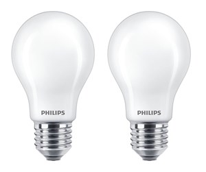 LED-lyspære - Philips LED-lyspære Classic Standard 4.5W/827 (40W) Frosted 2-pack E27 - 929001242967