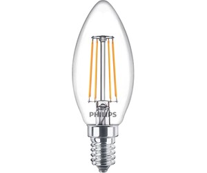 LED-lyspære - Philips LED-lyspære Classic Kerte 4,3W/827 (40W) Clear E14 - 929001889755