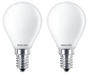 LED-lyspære - Philips LED-lyspære Classic Candle 4.3W/827 (40W) Frosted 2-pack E14 - 929001345567