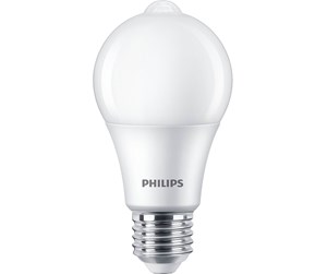 LED-lyspære - Philips LED-lyspære Standard Sensor 8W/827 (60W) Frosted E27 - 929002058731