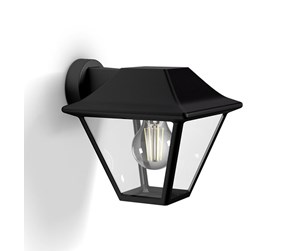 Lamper - Philips Alpenglow down wall lantern black 1x60W - 915005382101