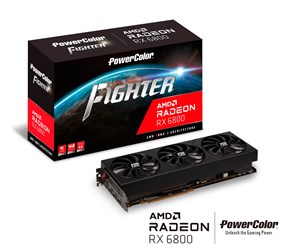 Grafikkort - PowerColor Radeon RX 6800 Fighter - 16GB GDDR6 RAM - Grafikkort - AXRX 6800 16GBD6-3DH/OC