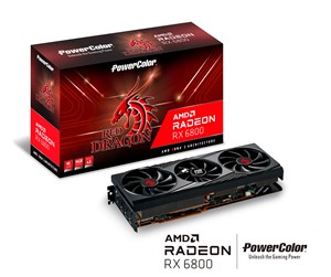 Grafikkort - PowerColor Radeon RX 6800 Red Dragon - 16GB GDDR6 RAM - Grafikkort - AXRX 6800 16GBD6-3DHR/OC