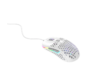 Mus - Xtrfy M42 RGB - White - Gaming mus - Optisk - 6 - Hvit med RGB lys - M42-RGB-WHITE