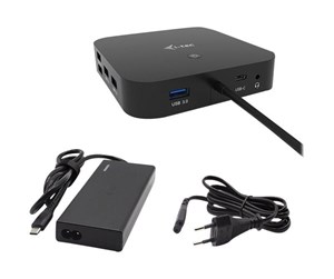 Dokkingstasjon - I-Tec USB-C Dual Display Docking Station with Power Delivery - C31DUALDPDOCKPD65W