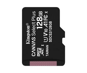 Minnekort - Kingston Canvas Select Plus microSD-card - 100MB - 128GB - SDCS2/128GBSP