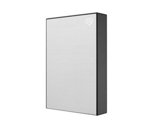 Hard drive - External - Seagate One Touch - Ekstern Harddisk - 1TB - Sølv - STKB1000401